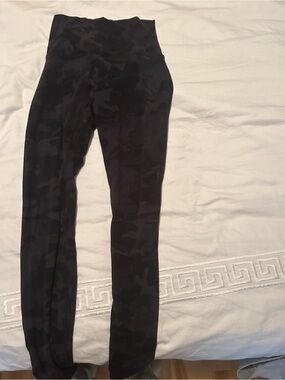 lululemon athletica Black Camouflage High-Rise Leggings